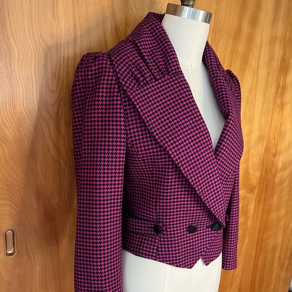 Vintage 80’s Valentino houndstooth jacket ✨✨ - Picture 3 of 5